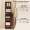 Slim Bathroom Storage Cabinet Narrow Floor Cabinet 8 Inch Wide Space Saving Organizer With Shelves